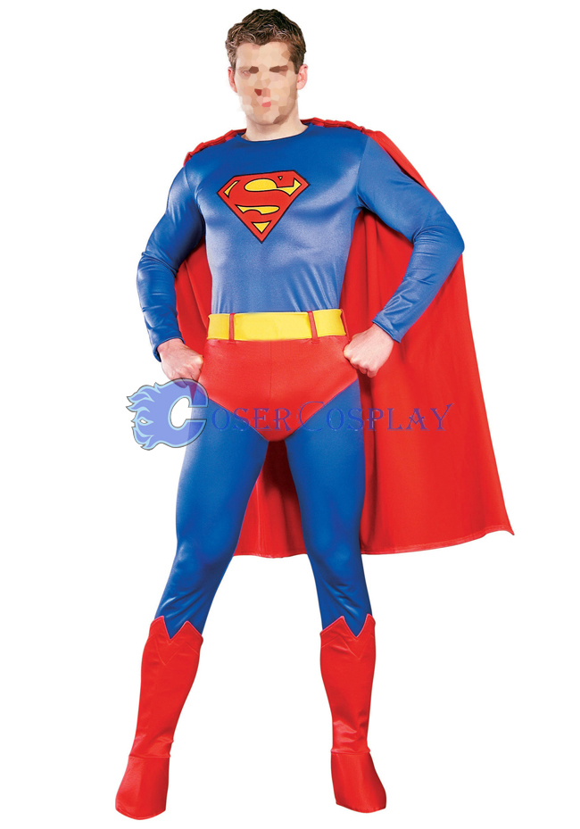 Classic Superman Catsuit Superhero Capes